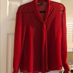 DKNY Bow tie blouse